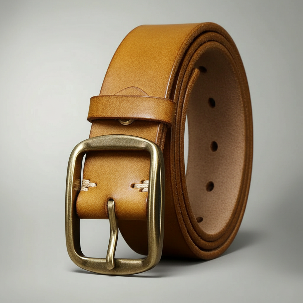 Men's Distressed Leather Belt | Stylish Everyday Accessory for Casual and Formal Wear 3