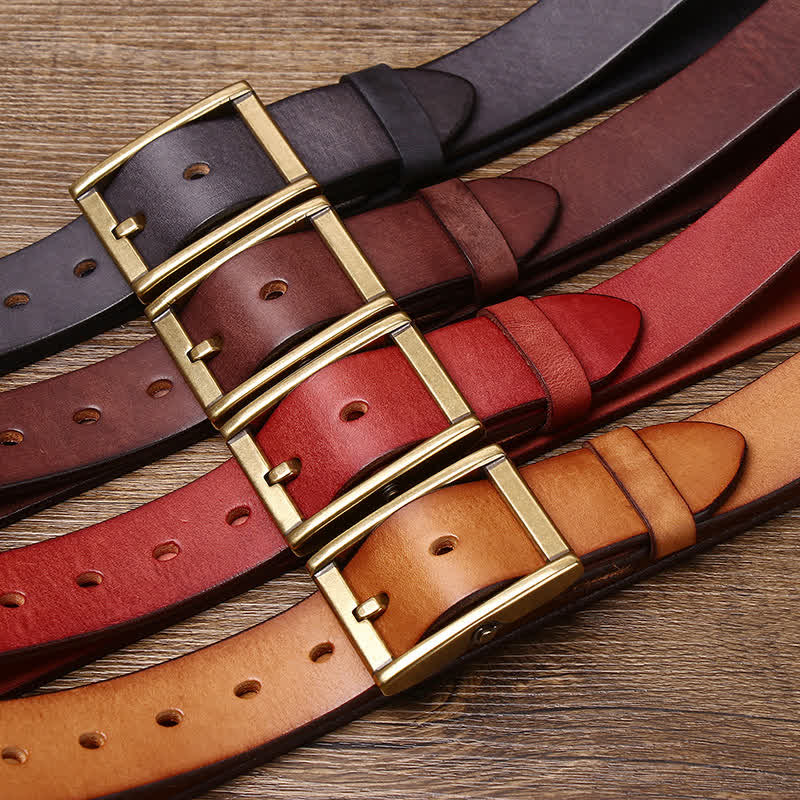 Men's Genuine Leather Belt | Classic Studded Design | Versatile Fashion Accessory 1