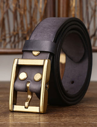 Men's Genuine Leather Belt | Classic Studded Design | Versatile Fashion Accessory 5
