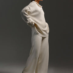 Hannah | Womens Collared Two Piece Relaxed Fit Lounge Set 6
