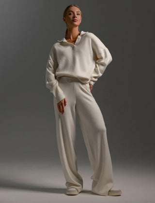 Hannah | Womens Collared Two Piece Relaxed Fit Lounge Set 1