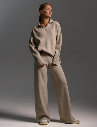 Hannah | Womens Collared Two Piece Relaxed Fit Lounge Set 7