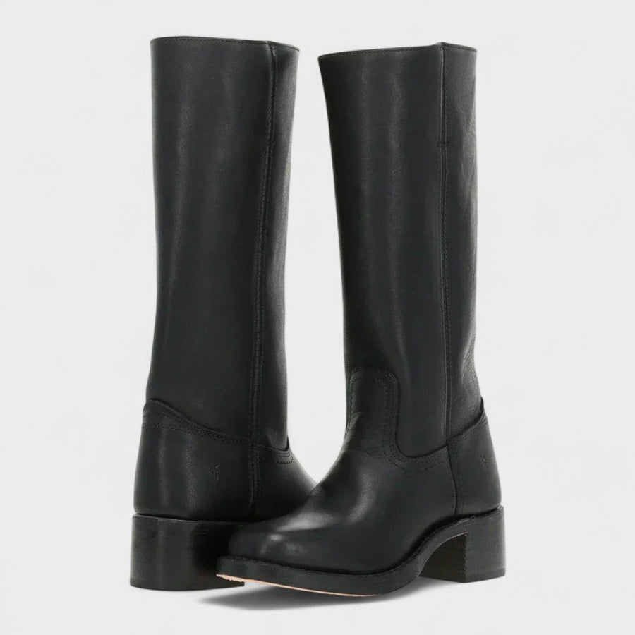 Women's Knee High Western Cowgirl Boots With Block Heel