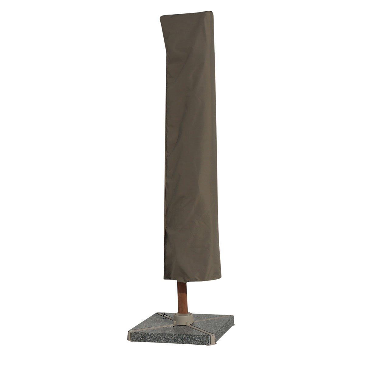 Outdoor Wood-Effect Aluminium Parasol | Elegant 3m Cantilever Shade Solution 4
