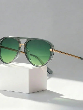 Unisex Metal Aviator Sunglasses | Lightweight Double Bridge Design | Stylish All-Season Eyewear 0