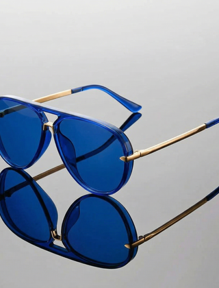 Unisex Metal Aviator Sunglasses | Lightweight Double Bridge Design | Stylish All-Season Eyewear 1