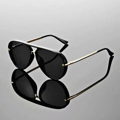 Unisex Metal Aviator Sunglasses | Lightweight Double Bridge Design | Stylish All-Season Eyewear 3