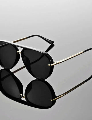 Unisex Metal Aviator Sunglasses | Lightweight Double Bridge Design | Stylish All-Season Eyewear 3
