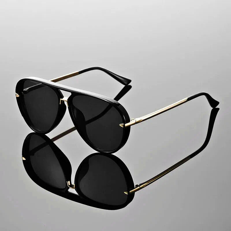 Unisex Metal Aviator Sunglasses | Lightweight Double Bridge Design | Stylish All-Season Eyewear 3
