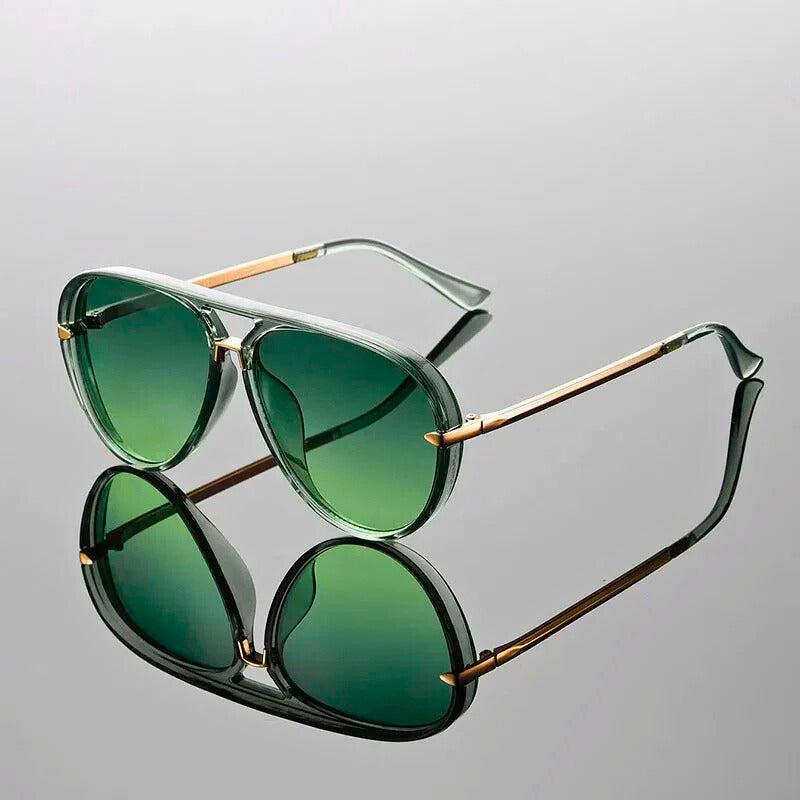 Unisex Metal Aviator Sunglasses | Lightweight Double Bridge Design | Stylish All-Season Eyewear 6