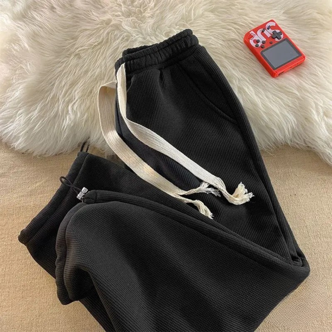 Women's Fleece-Lined Lounge Trousers, Elasticated Waist
