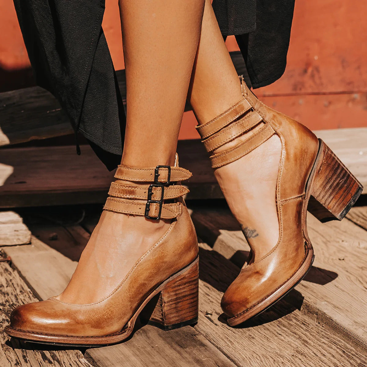 Verona | Vintage Strappy Ankle Strap Heels 1