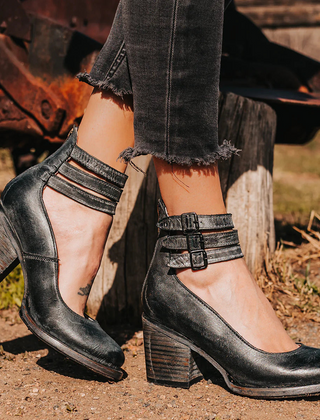Verona | Vintage Strappy Ankle Strap Heels 2
