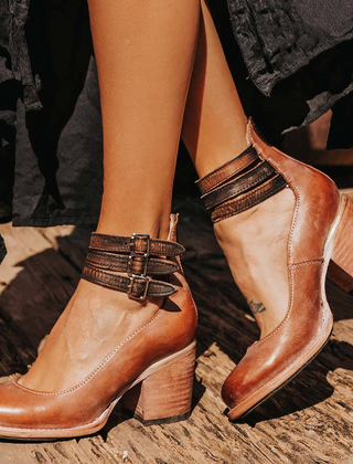 Verona | Vintage Strappy Ankle Strap Heels 4