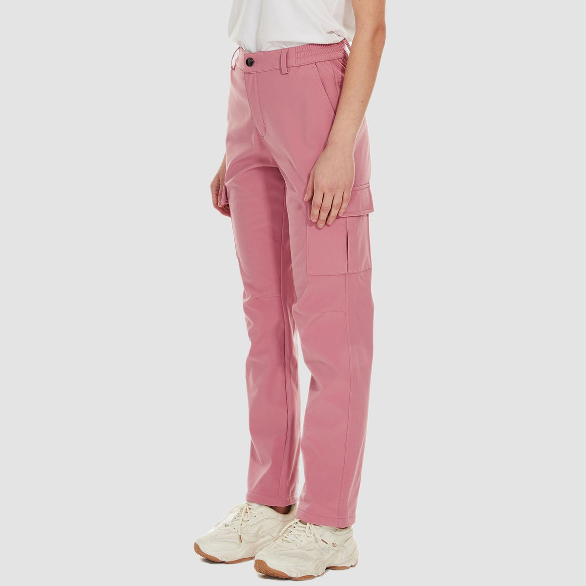 Women's Hiking Pants with Fleece Lining and Water-Repellent Feature