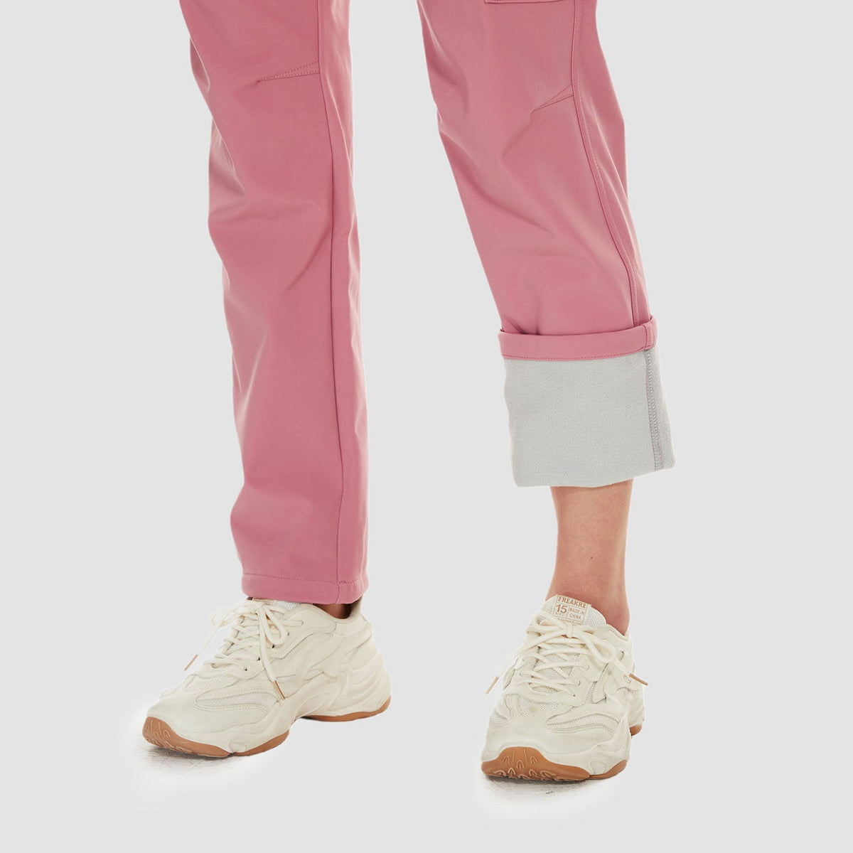 Women's Hiking Pants with Fleece Lining and Water-Repellent Feature