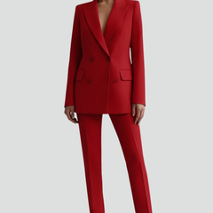 Womens Blazer and Trousers Set with Long Sleeves 10