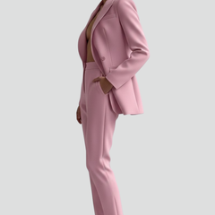 Womens Blazer and Trousers Set with Long Sleeves 5