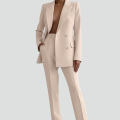 Womens Blazer and Trousers Set with Long Sleeves 6