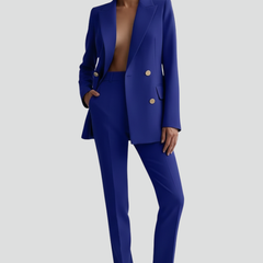 Womens Blazer and Trousers Set with Long Sleeves 8