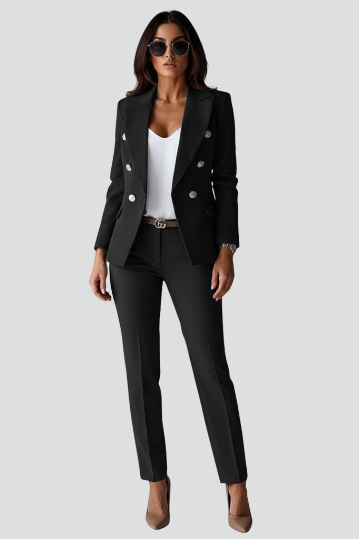 Women's Suit Set with Blazer and Straight Trousers | Lunarafi