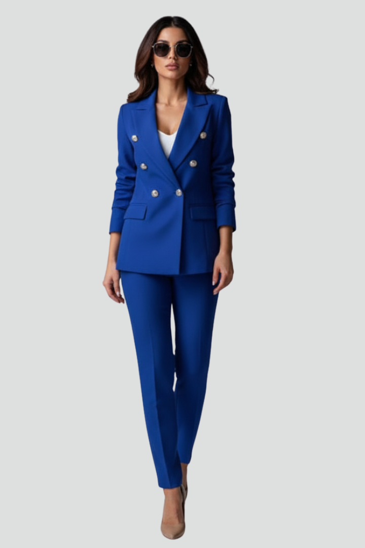 Women's Suit Set with Blazer and Straight Trousers | Lunarafi