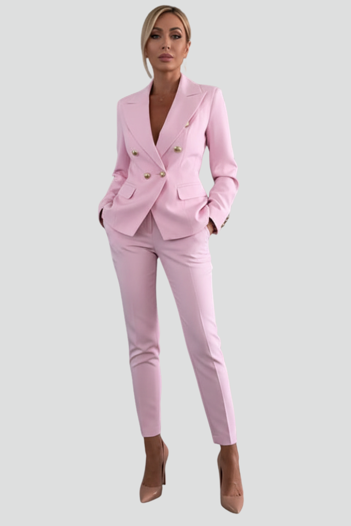 Women's Suit Set with Blazer and Straight Trousers | Lunarafi