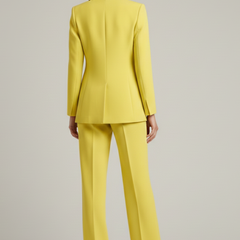 Womens Suit with Jacket and Wide-Leg Pants 4