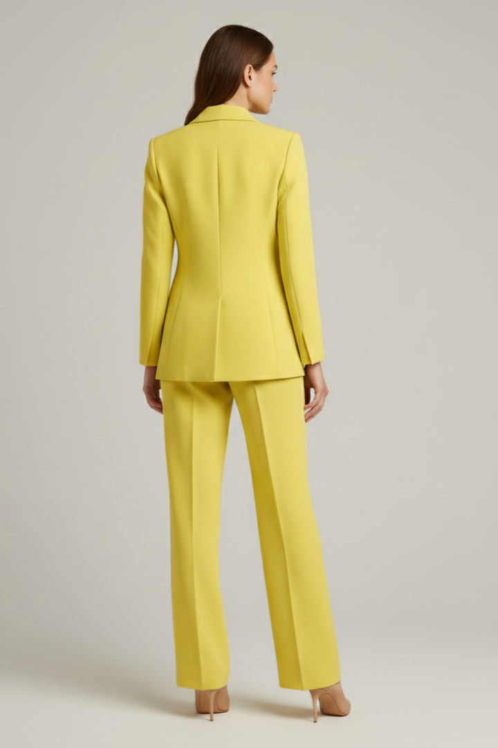 Womens Suit with Jacket and Wide-Leg Pants 4