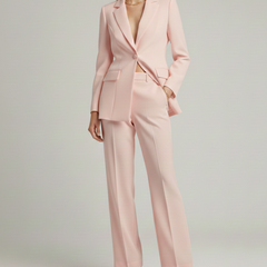 Womens Suit with Jacket and Wide-Leg Pants 9