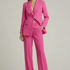 Womens Suit with Jacket and Wide-Leg Pants 5
