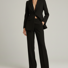 Womens Suit with Jacket and Wide-Leg Pants 7