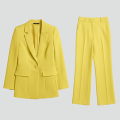 Womens Suit with Jacket and Wide-Leg Pants 1