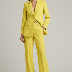 Womens Suit with Jacket and Wide-Leg Pants 2