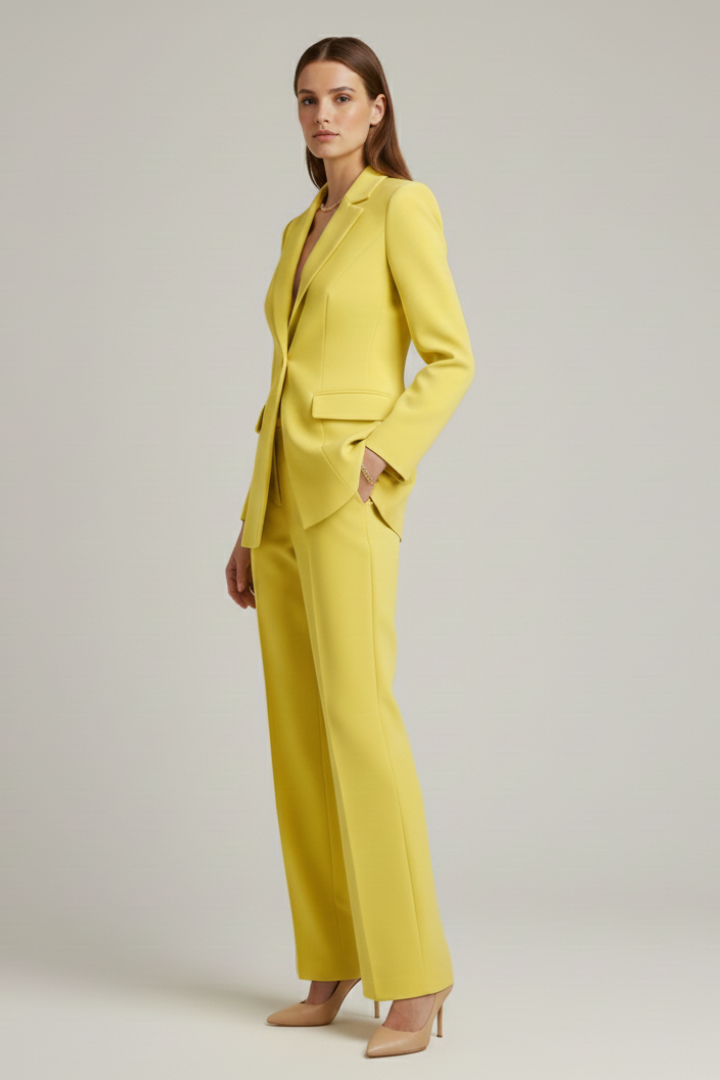 Womens Suit with Jacket and Wide-Leg Pants 3