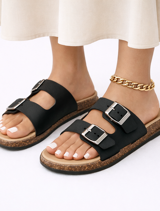 Women's Adjustable Leather Sandals | Elegant Comfortable Summer Footwear 2
