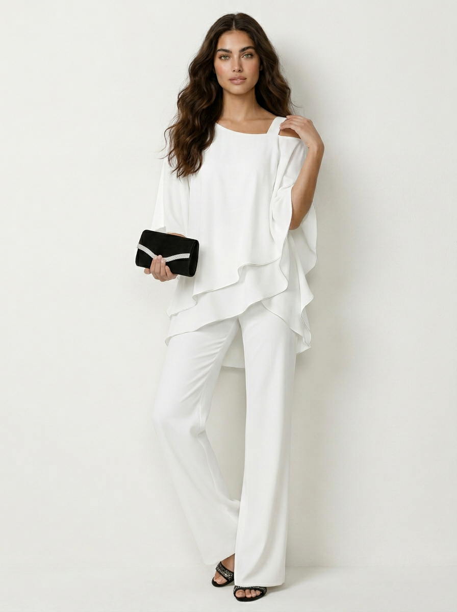 Women's Airy Chiffon Set | Elegant Tailored Outfit for All Occasions 4