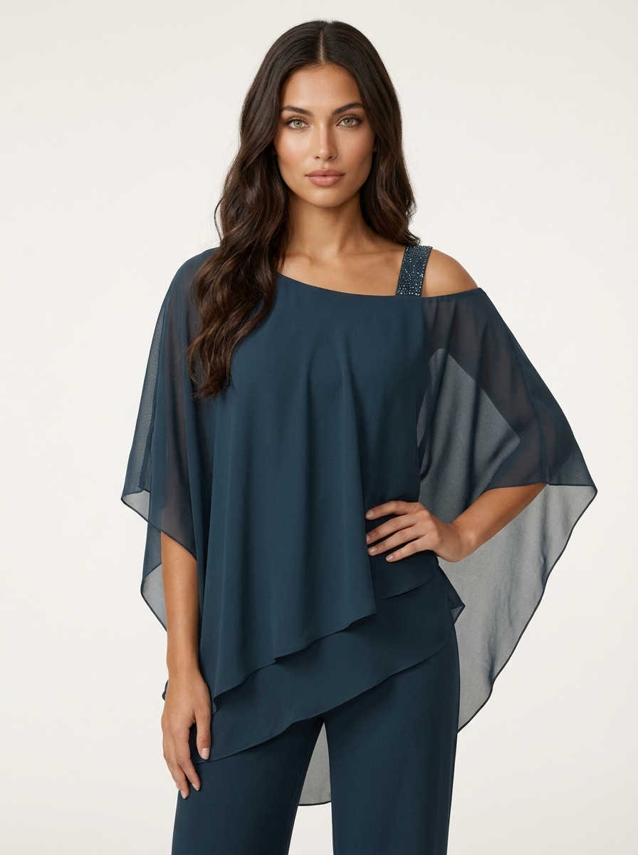 Women's Airy Chiffon Set | Elegant Tailored Outfit for All Occasions 7