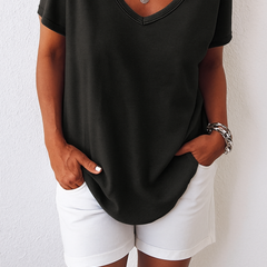 Women's Airy Cotton T-Shirt | Relaxed Fit Casual Top | Comfortable Summer Tee 6