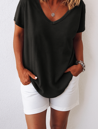 Women's Airy Cotton T-Shirt | Relaxed Fit Casual Top | Comfortable Summer Tee 6