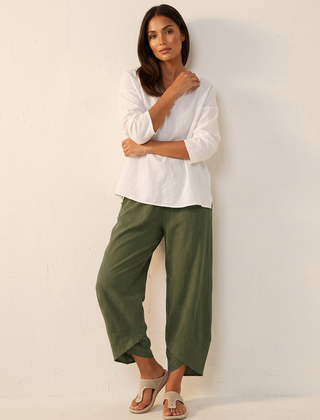Women's Airy Fabric Trousers | Comfortable Wide-Leg Pants 3