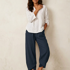 Women's Airy Fabric Trousers | Comfortable Wide-Leg Pants 4