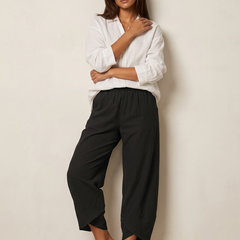 Women's Airy Fabric Trousers | Comfortable Wide-Leg Pants 5