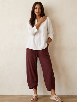 Women's Airy Fabric Trousers | Comfortable Wide-Leg Pants 6