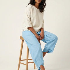 Women's Airy Fabric Trousers | Comfortable Wide-Leg Pants 8