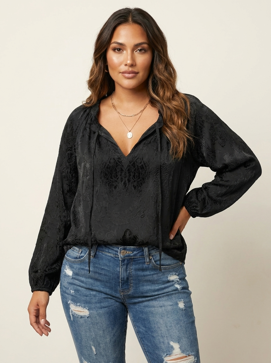 Women's Airy Lace Blouse | Lightweight Bohemian Summer Top with Relaxed Fit 11