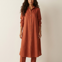 Women's Airy Linen Set | Elegant Long Blouse and Wide Trousers 6