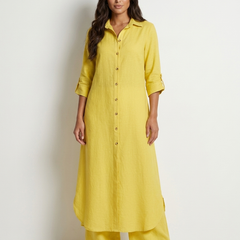 Women's Airy Linen Set | Elegant Long Blouse and Wide Trousers 7