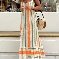 Women's Bohemian Print Casual Dress | Relaxed Fit Vibrant Summer Outfit 0