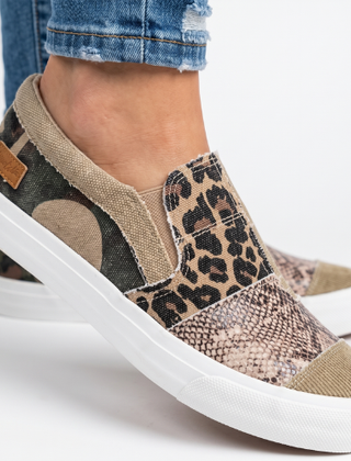 Women's Breathable Canvas Slip-On Shoes | Comfortable Arch Support Footwear 0